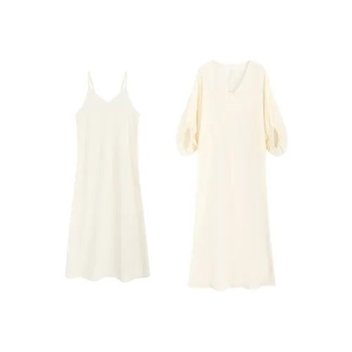 SNZX Комплект с юбкой Женские Горчичный Желтый