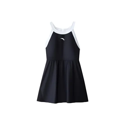 ANTA Платья и Юбки для плавания Женские Базовые Черный Чисто Белый