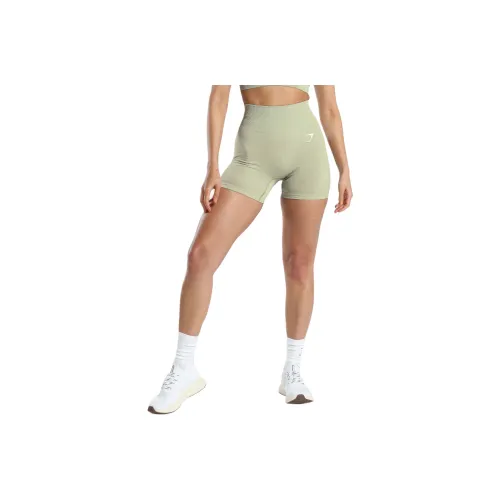 GYMSHARK VITAL SEAMLESS 2,0 Шорты Спортивные шорты Женские Свет Шалфейно-зеленый Mudstone Серый