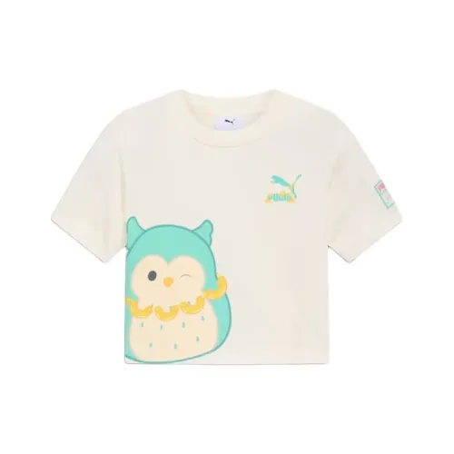 PUMA x SQUISHMALLOWS GRAPHICS T-рубашка Теплая Белая Дети Возраст 3-7 лет