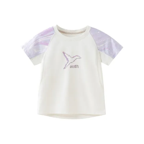 SWIFT Фиолетовый Marbling Kids T Рубашки