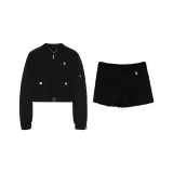 Black Set (Пальто + Короткая Юбка)