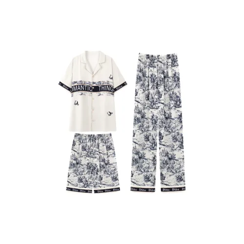 MENGLUAN Чернила Английский язык Мужской Пижамные комплекты