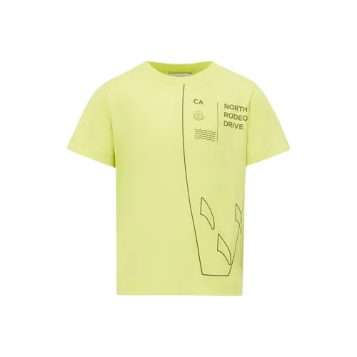 Moncler T-рубашка детская желтая лайм