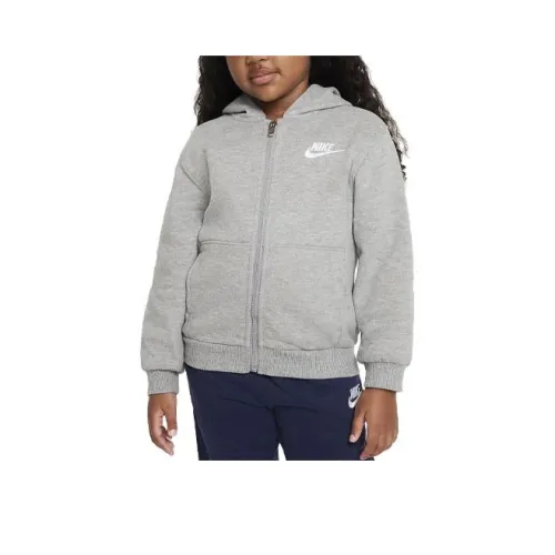 Nike Толстовка Детская одежда Sportswear Club Флис Full Zip Серый Детский