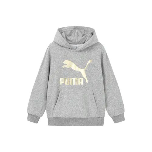 PUMA Свитшот Sportstyle Series Светлый Фотиния Серый Детский