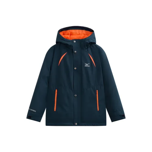 Mizuno Пуховик Темно-Синий Детский