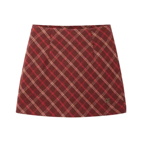 LEDIN Повседневные короткие юбки Женские Джемовый красный