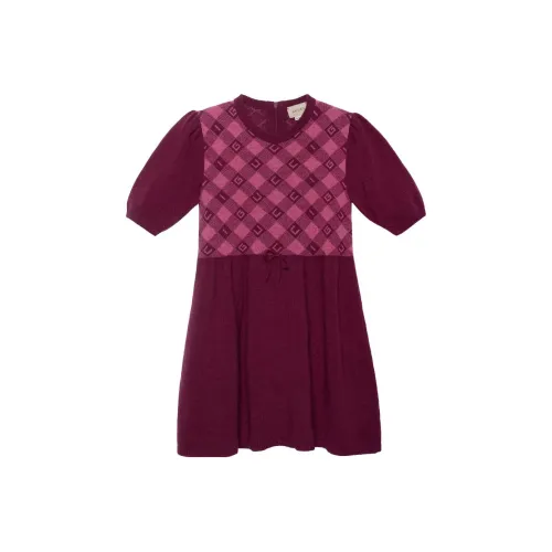 GUCCI Буква Умеренный Платье Летнее Детское Красное