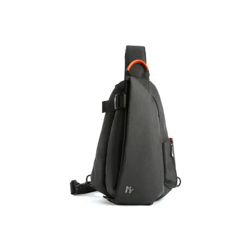 MOYYI Oxford Sling Bag Large Men's Black