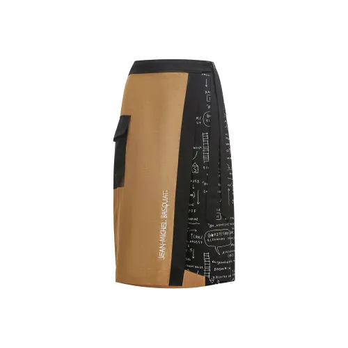 SEASON HIGH x BSQ Повседневная длинная юбка женский агатовый черный