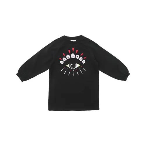 KENZO Черно-серый цвет Платья для детей
