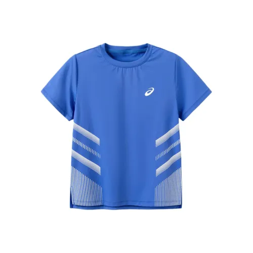Asics SS24 T Shirt Blue Teenagers