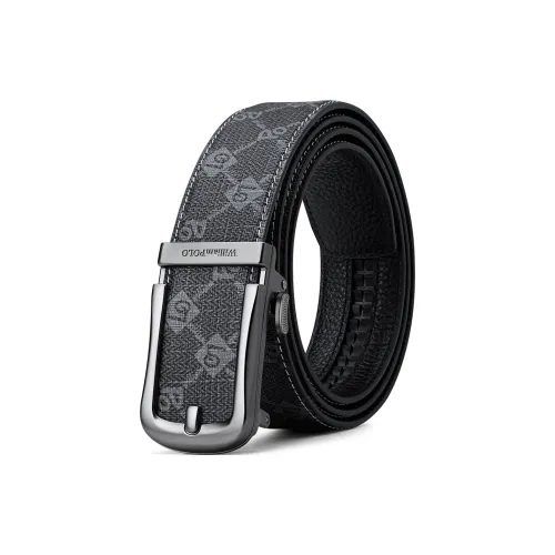 WilliamPOLO Коровья кожа PVC Кожаные ремни Мужской 3,5 см Ширина