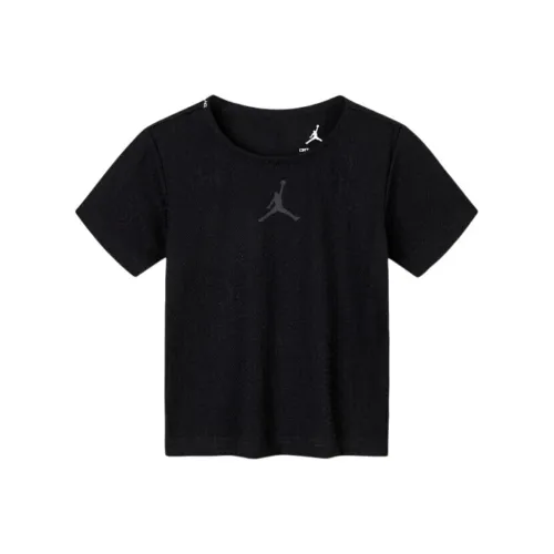 Джордан T Рубашка Глубокий Черный Подростки