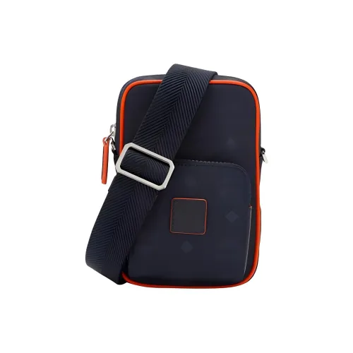 MCM Klassik Visetos Нейлон Сумка через плечо Мини Мужская Темно-синяя