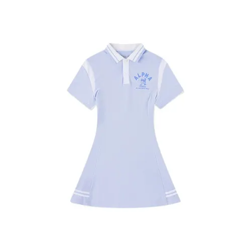 QIAODAN Ирис синий Школьный возраст Платье