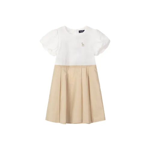 HAZZYS Детское платье цвет миндально-хаки