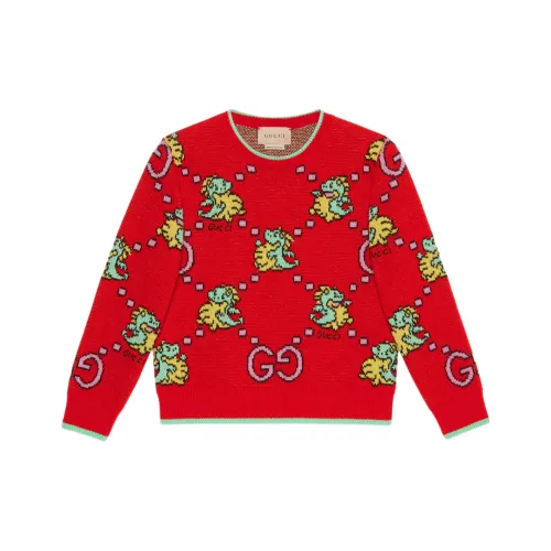GUCCI Свитер 2024 Chinese New Year Series SS24 Красный Детский