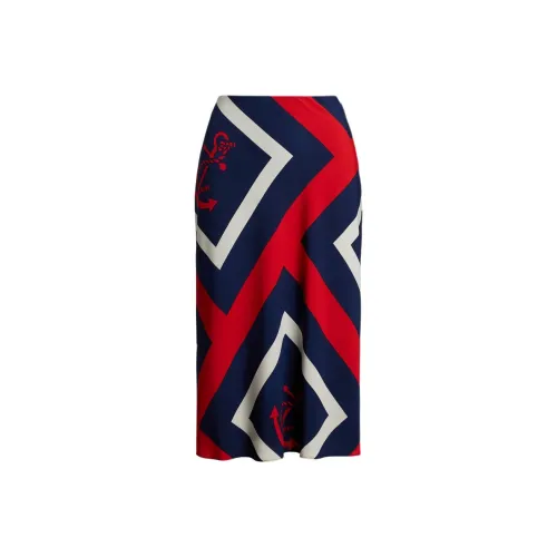 LAUREN RALPH LAUREN Повседневный Длинный Юбка Женская Многоцветная