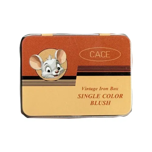 CACE Винтаж Железная коробка Румяна Легко Смешивается Осветляющий Тон кожи Естественный Матовый