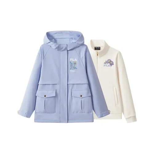 FILA KIDS Повседневная Спортивная Одежда Яркая Светло-Синяя Детская
