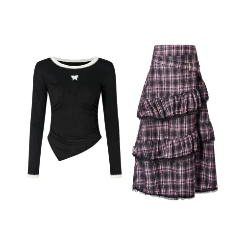 Incolore Комплект с юбкой Женские Черный