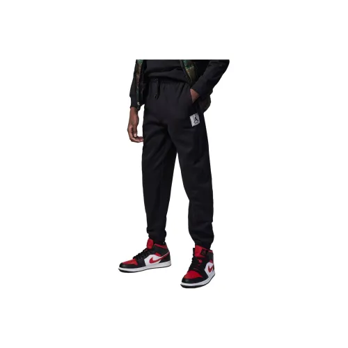 Jordan Вязаные тренировочные штаны черные детские