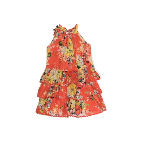 Zimmermann Платье FW23 Оранжевый Красный Подростки