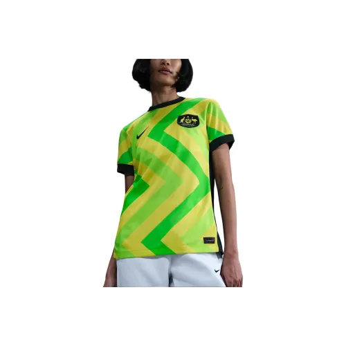 Nike x Reko Rennie Dri Fit Футбол Джерси Женские Свет Напряжение Желтый Профессиональный Зеленый