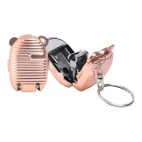 Мини портативные кусачки для ногтей - розовое золото - 1 штука