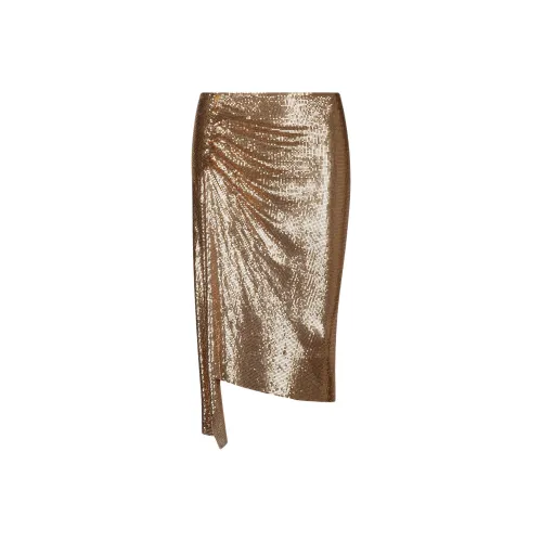 Paco Rabanne Повседневный Длинный Юбка Женские Золото