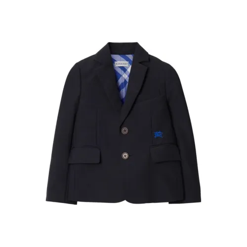 Burberry Детская одежда FW23 Бизнес Костюм Пальто Черный Детский