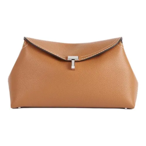 TOTEME T Lock Сумка из кожи буйвола Женская Коричневая