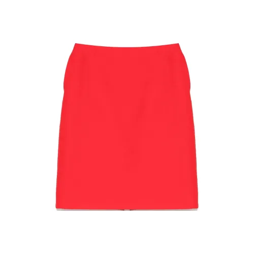 THE ROW SS24 Повседневная длинная юбка женская конфетно-красного цвета