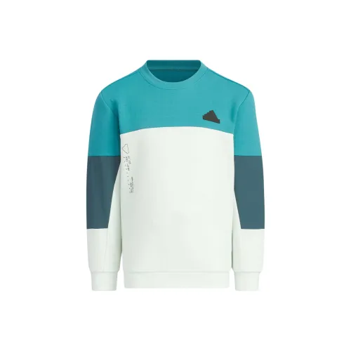 Adidas Толстовка Арктический синий Светло-зеленый Темно-синий для детей 3-7 лет