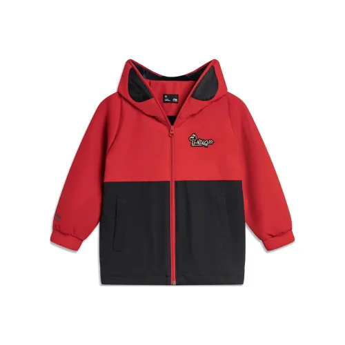 LINING YOUNG Тренчкот Sports Life Collection Ruyi Красный Черный Детский