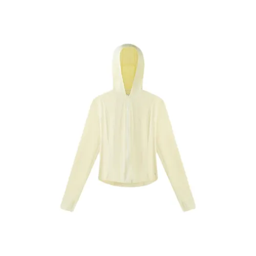 361° Дышащая Быстросохнущая Защита от UV Женская Пудрово-Желтая Одежда