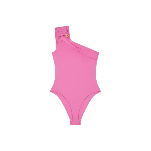 VERSACE Safety Pin Ван-Пис Купальник Женский Розовый