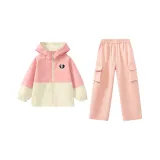 Розовая куртка + розовые карго штаны [Весна-осень]