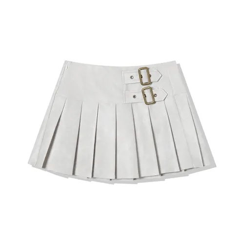 LA CRAWFISH Кожаные короткие юбки женские