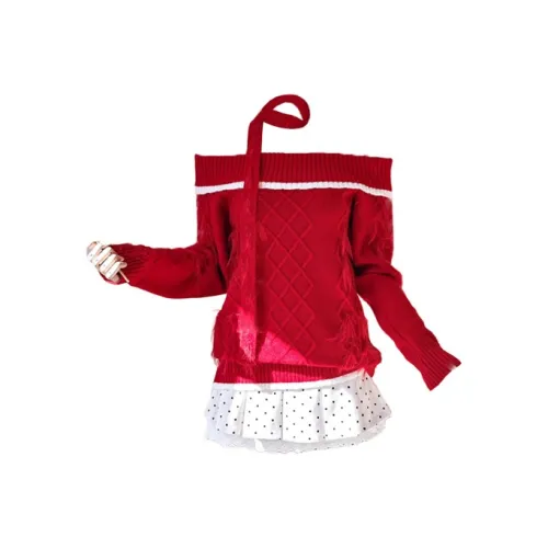 ONE PASS STUDIO Комплект с юбкой Женские Красный