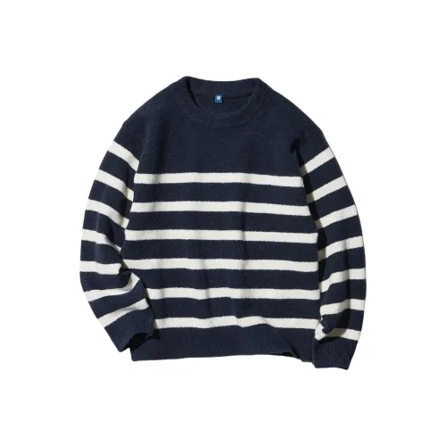 UNIQLO Свитер Souffle Пряжа 69 Темно-синий Подростки