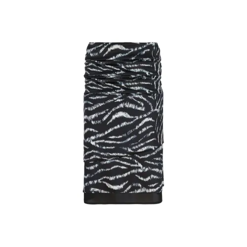 The Attico SS25 Повседневный Длинный Юбка Женские Черный Белый