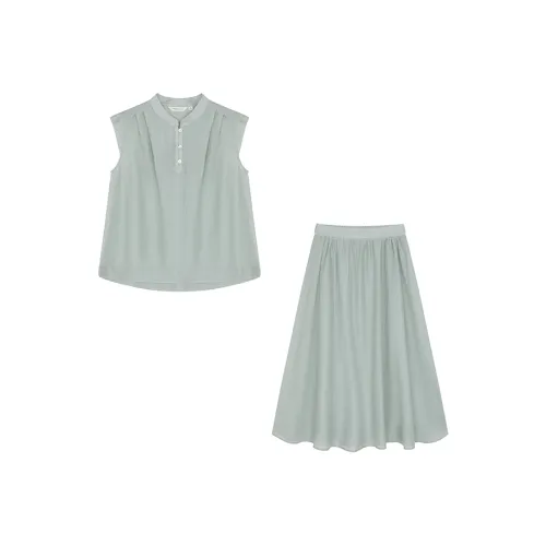 Mo Han Yi Mei Комплект с юбкой Женские Бирюзовый