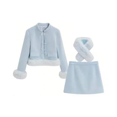 Love To Serve Комплект с юбкой Женская Серый Синий