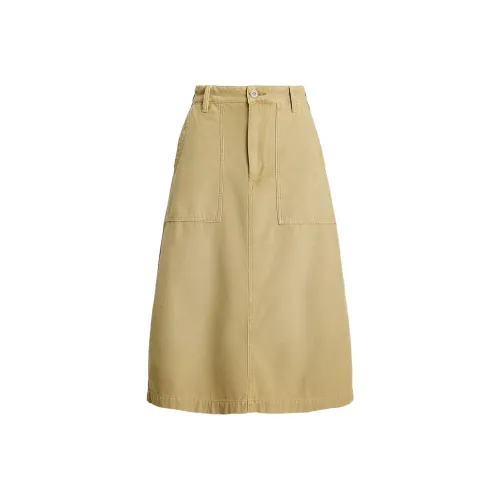 Polo Ralph Lauren Повседневный Длинный Юбка Женские Желтый