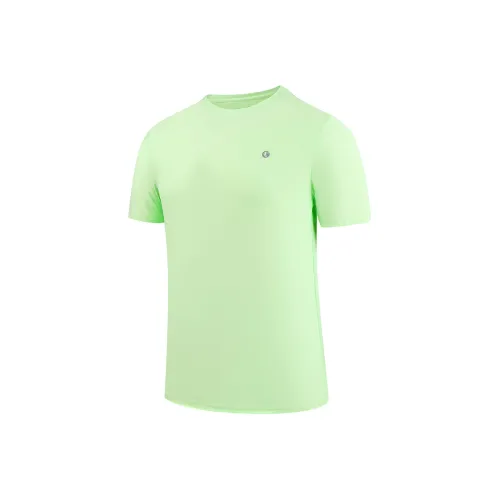 QIAODAN Feiying Бег Т-Рубашка Мужская Радуга Зеленая