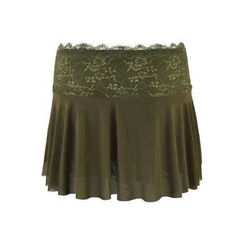 Tiger Mist Adelina Mini Skirt Повседневные короткие юбки Женские Зеленый