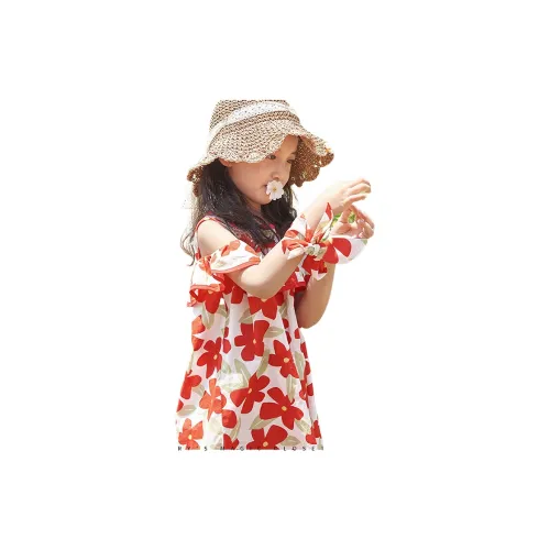 Simyke Женский Летний Платье 2024 Новый Pure Cotton Off Плечо Романтическое Цветочное Платье Модное Платье Детское